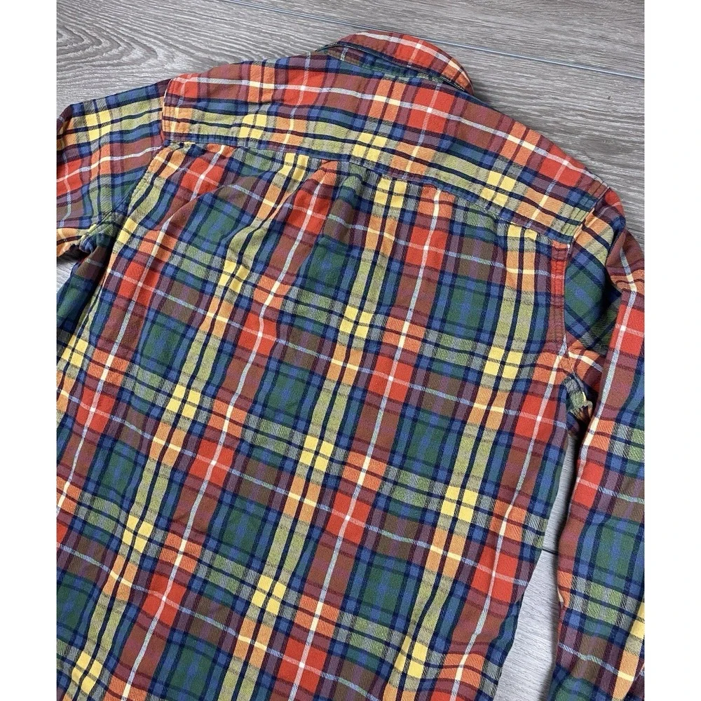 L.L. Bean Men's Slightly Fitted Outdoor Plaid Flannel Shirt‎ Multicolor Large